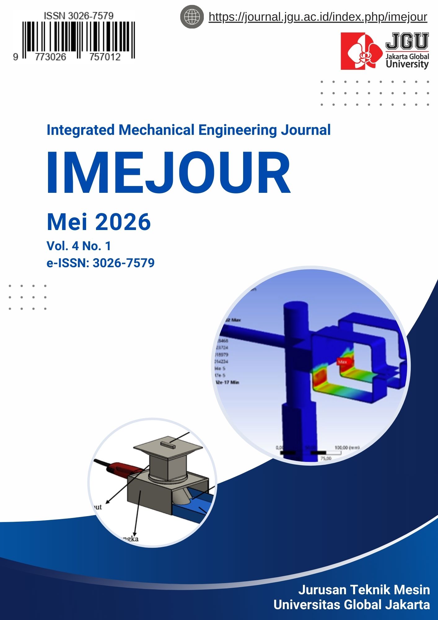 					View Vol. 4 No. 1 (2026): Integrated Mechanical Engineering Journal (IMEJOUR) Vol. 4 No. 1 Mei 2026
				